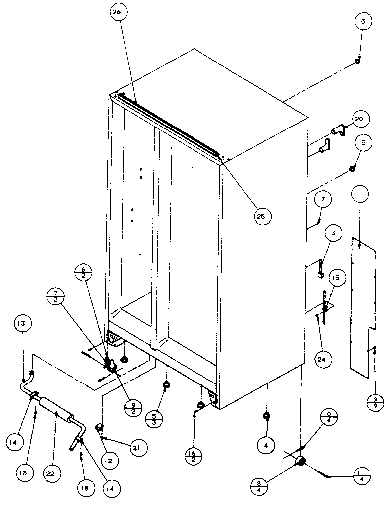 Rollers and back unit