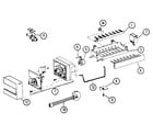 Kenmore 596SBI20H/P7836032W 8 cube compact ice maker-assembly no. d7824701 diagram
