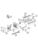 8 cube compact ice maker-assembly no. d7824701