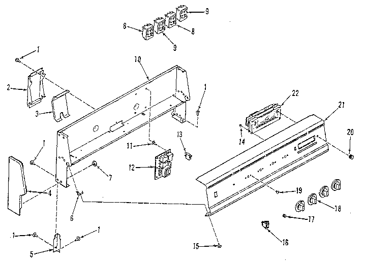 Backguard section