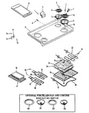 Cooktop assembly and elements