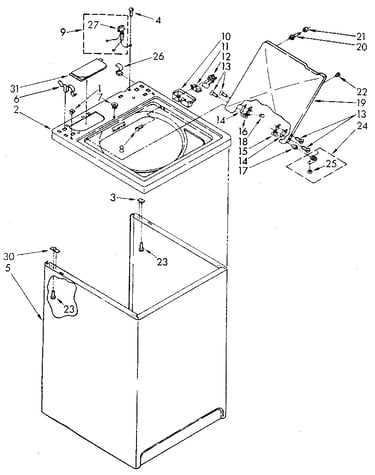 Top and cabinet