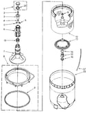 Agitator, basket and tub