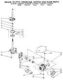 Brake, clutch, gearcase, motor and pump