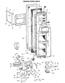 Freezer door parts