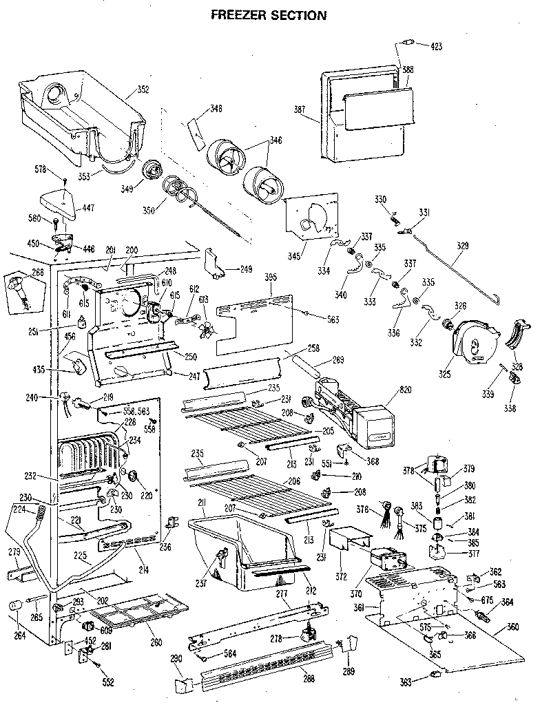 Freezer section