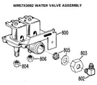 Kenmore 3638587811 water valve assembly diagram