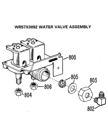Water valve assembly