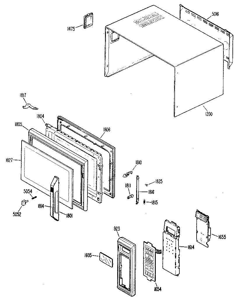 CONTROL PANEL AND DOOR