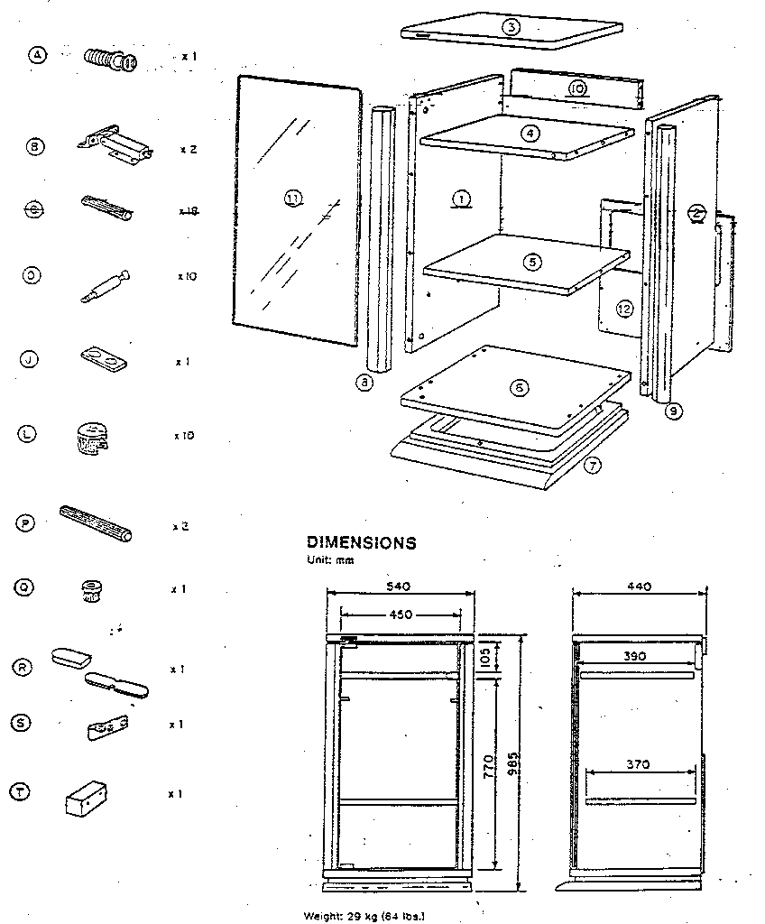 Replacement parts