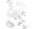 Kenmore 99824(1988) microwave parts diagram