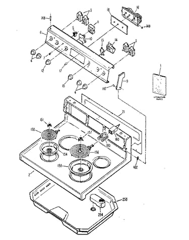 Backsplasher & cooktop