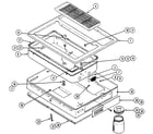 Kenmore 12301 top/burner box assembly diagram