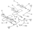 Kenmore 12303(1988) burner/manifold assembly diagram
