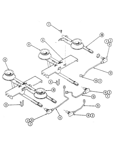 Burner/manifold assembly