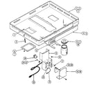 Kenmore 12303(1988) burner box assembly diagram