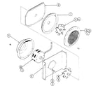 Kenmore 21241(1988) blower motors - convection fan - upper oven diagram
