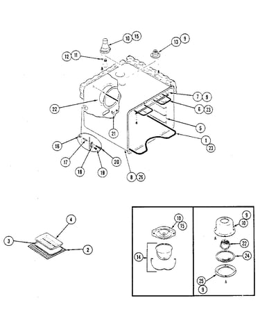 Body/liner/trim - lower oven