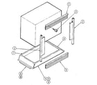 Kenmore 21334 body/liner/trim - upper & lower oven diagram