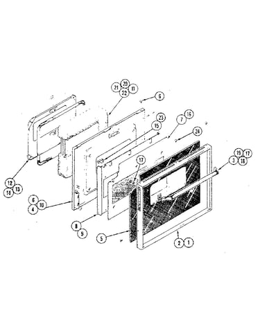 Door - lower oven