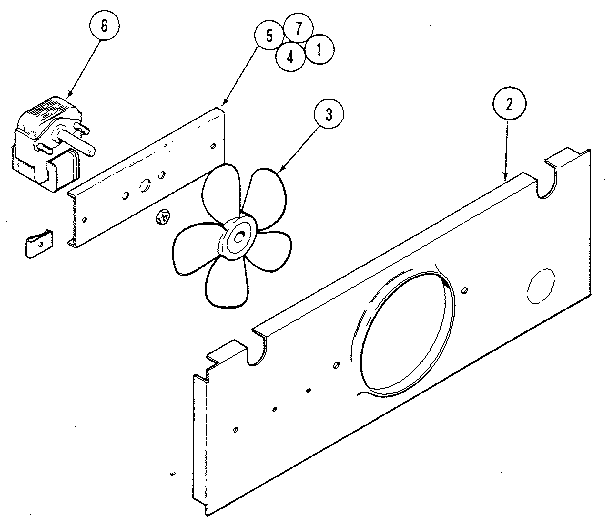 Blower/cooling fan - lower oven