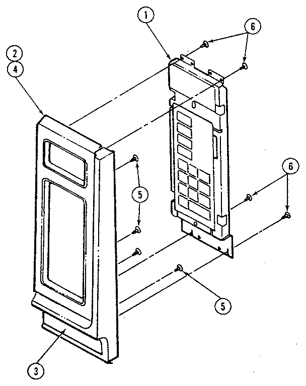 Control panel - upper oven