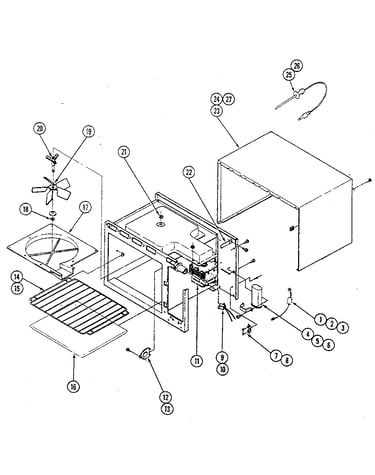 Upper oven - body/liner