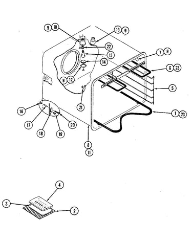 Lower oven - liner