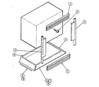 Kenmore 21335(1988) upper & lower oven - trim diagram