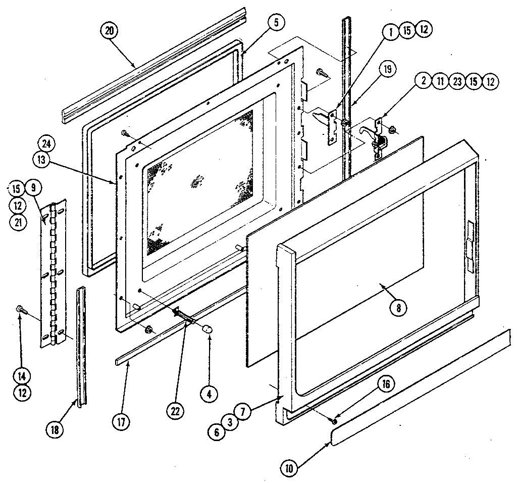 DOOR - UPPER OVEN