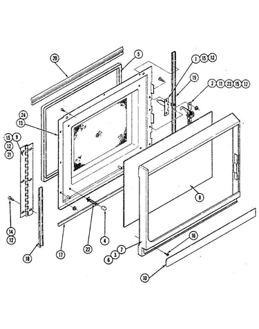 Door - upper oven