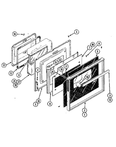 Door - lower oven