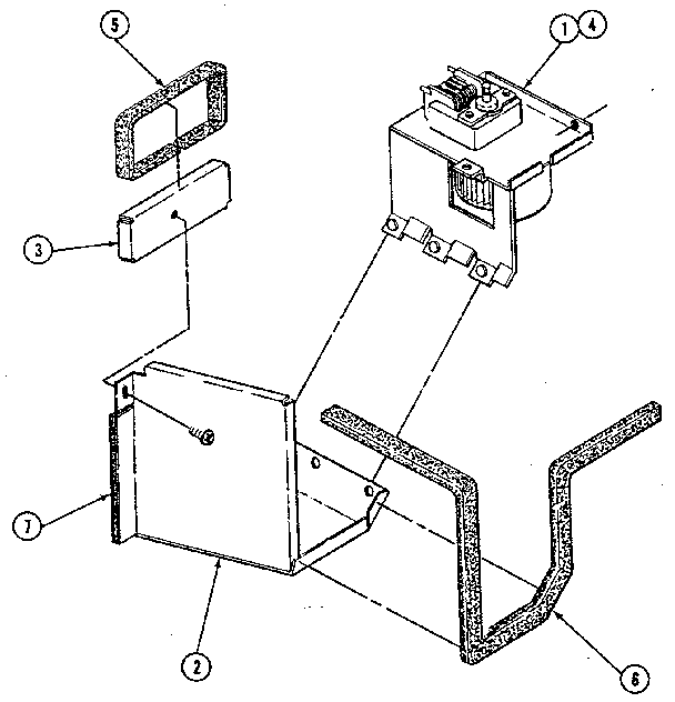 Door - upper oven - blower