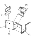 Door - upper oven - blower
