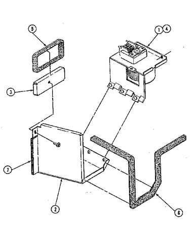 Door - upper oven - blower