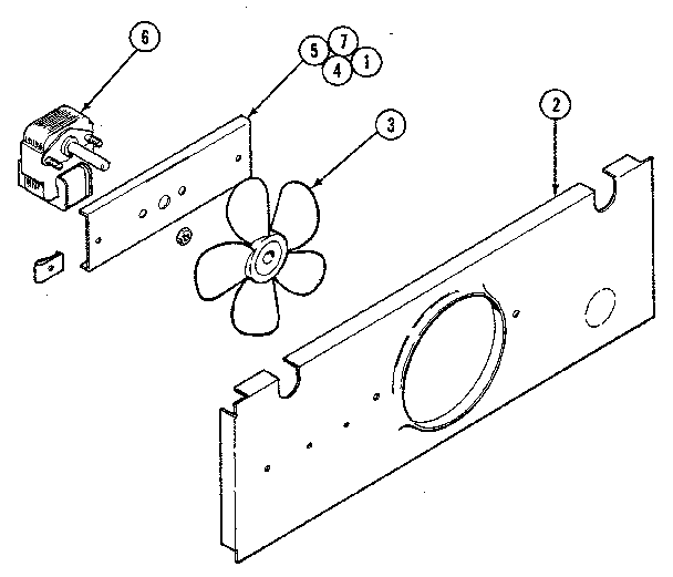 Blower/motor - lower oven - cooling