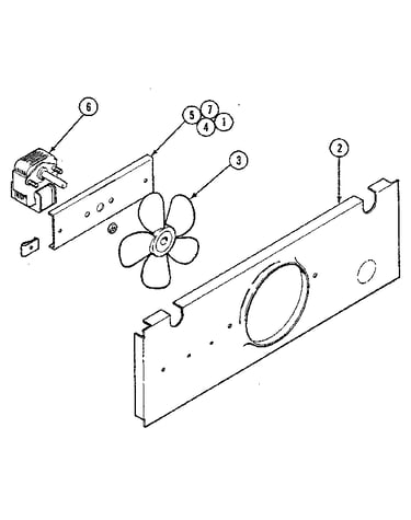 Blower/motor - lower oven - cooling