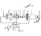 Superwinch EM1 winch parts diagram