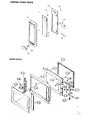 Control panel and door parts
