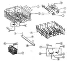 Kenmore 19885(1988) tub liner - racks diagram