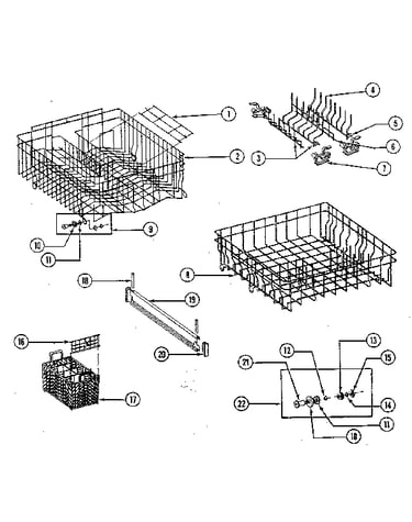 Tub liner - racks