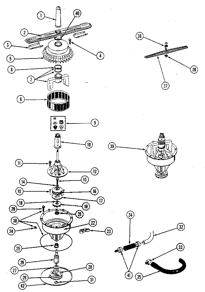 Motor assembly - pump