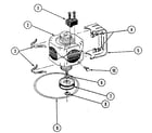 Jenn-Air DU496 motor assembly - motor diagram