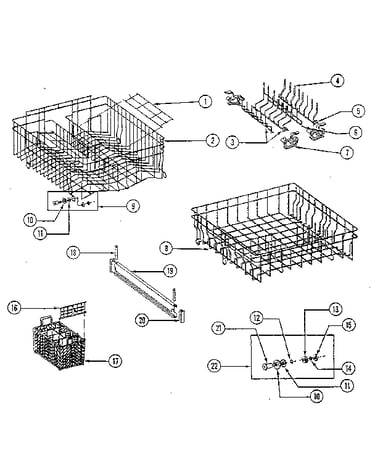 Tub liner - racks