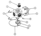 Jenn-Air DU476 motor assembly - motor diagram