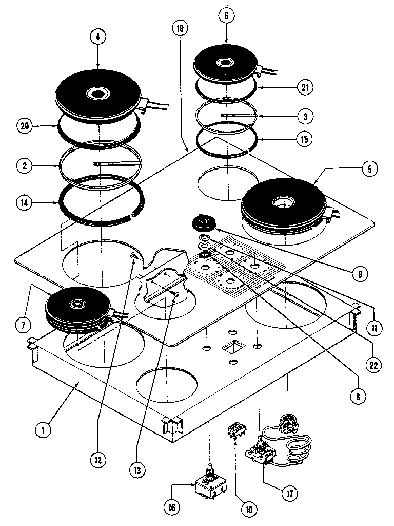 Control top assembly