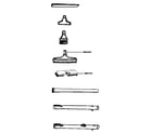 Hoover S3493 cleaning tools diagram