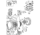 Briggs & Stratton 3116-01 (130200 - 130299) flywheel assembly and blower housing diagram