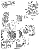 Flywheel assembly and blower housing