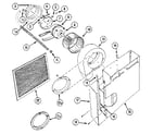 Kenmore 22302(1988) blower/plenum assembly diagram